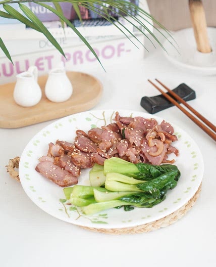 오리훈제볶음 요리 청경채볶음 만드는법