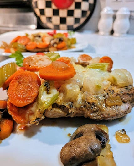 Cheesy Pork Chop Skillet
