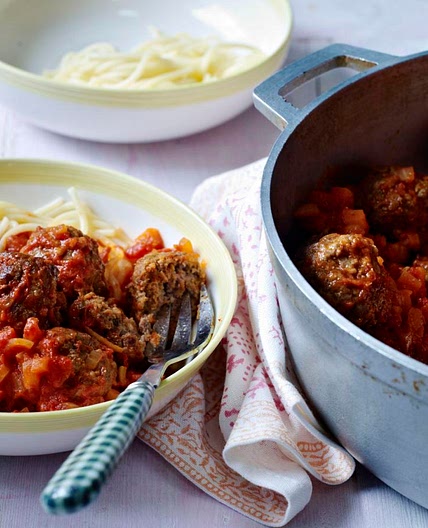 Kids' spaghetti and meatballs