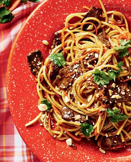 Saucy Sesame Beef Noodles