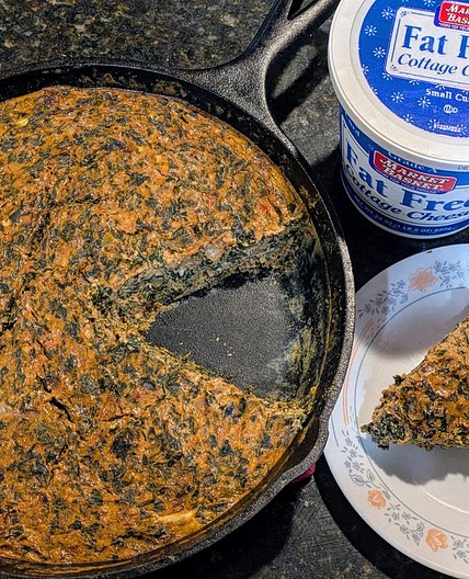 Spinach and Onion Frittata