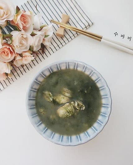 매생이굴국 레시피