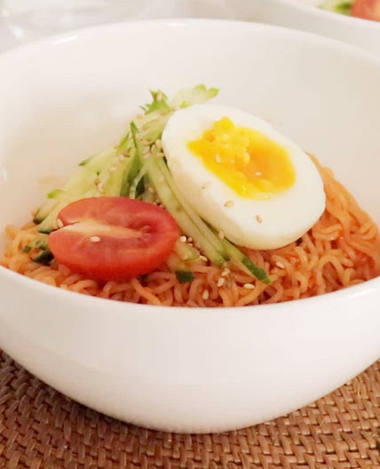 초간단 비빔라면 마늘 비빔면
