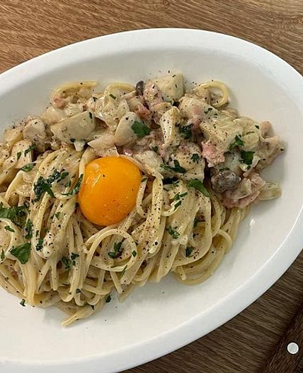 버섯크림파스타👩🏻‍🍳