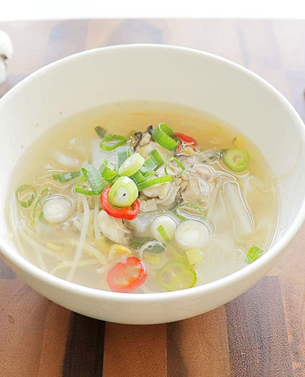 굴국 콩나물 뭇국