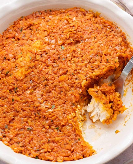 Polish Fish with Vegetable Topping (Ryba Po Grecku)