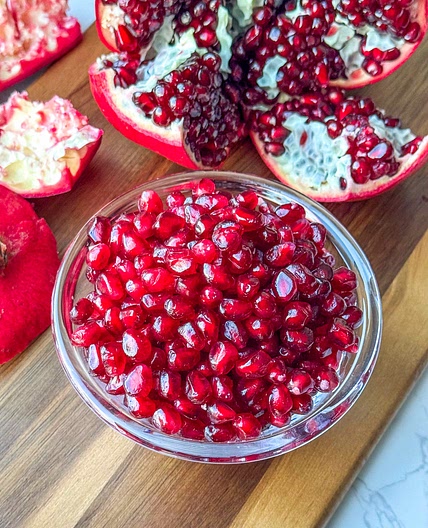 The easiest way to de-Seed a pomegranate