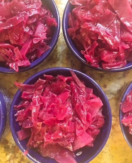 braised red cabbage