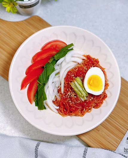 저칼로리 다이어트 곤약 비빔면 만드는법