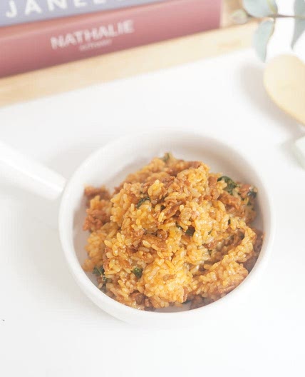 오리고기볶음밥 오리불고기 주물럭 깻잎도 넣고~