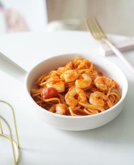 냉동새우 토마토파스타 스파게티 만드는법