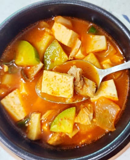 참치 고추장찌개 만들기 호박고추장찌개 레시피