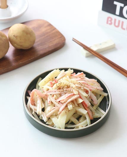 여름제철반찬 맛살감자볶음 만들기