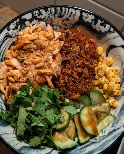 Crispy Rice Salmon Bowl
