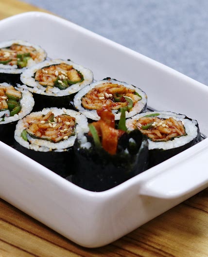 매콤한 맛이 매력적인 매콤어묵김밥 레시피