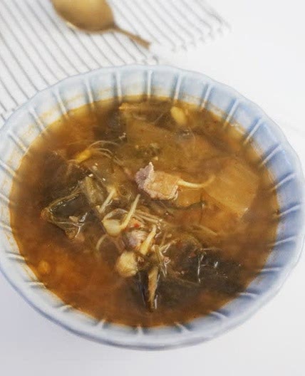 돼지고기 우거지된장국 달래된장국