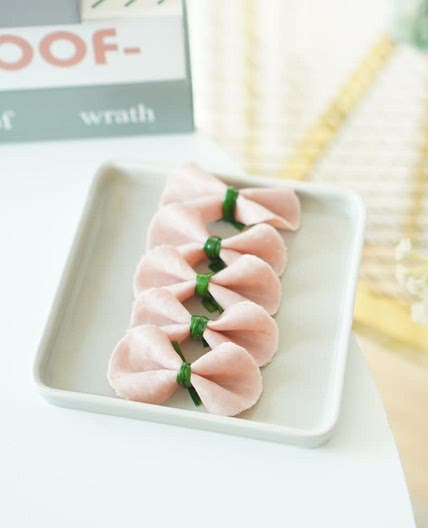 아이도시락반찬 리본햄 추가하기 ~