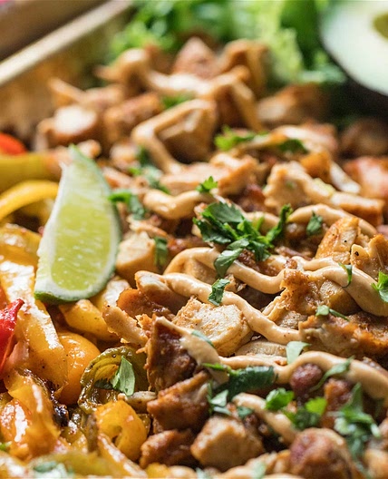 Sheet Pan Chicken Fajitas from Primal Kitchen