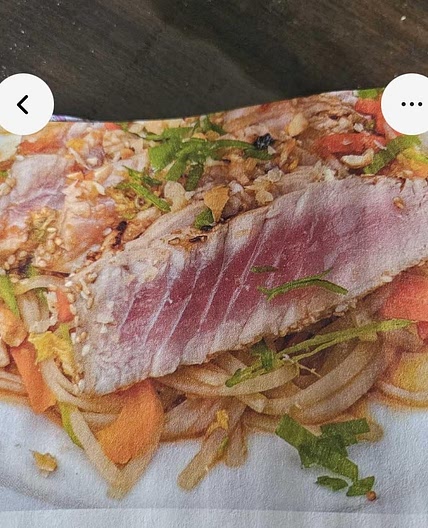 Sesame crusted tuna steaks