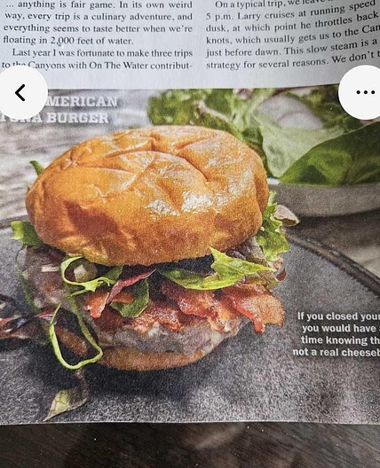 All American tuna burger