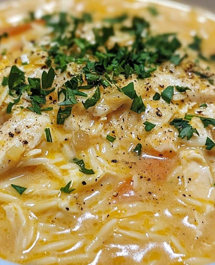 Avgolemono Greek Lemon Chicken Soup