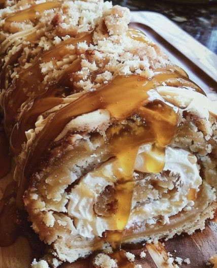 Decadent Caramel Swirl Sponge Roll
