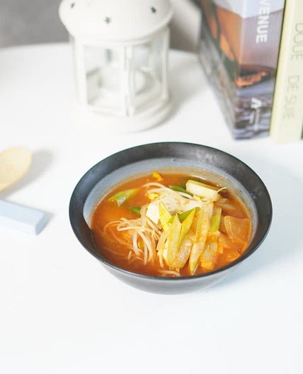 감자 애호박 두부 참치고추장찌개 만드는법 얼큰한국물요리