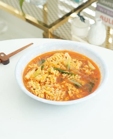 피시방 분식집라면 끓이는법 대파 준비 ~
