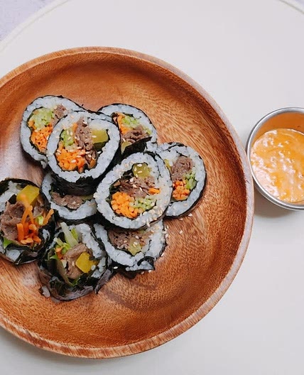 서진이네 분식 소불고기 김밥 쌈장마요 소스