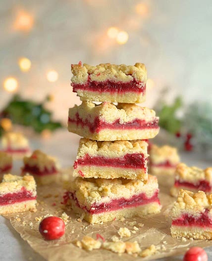 Cranberry Crumble Bars