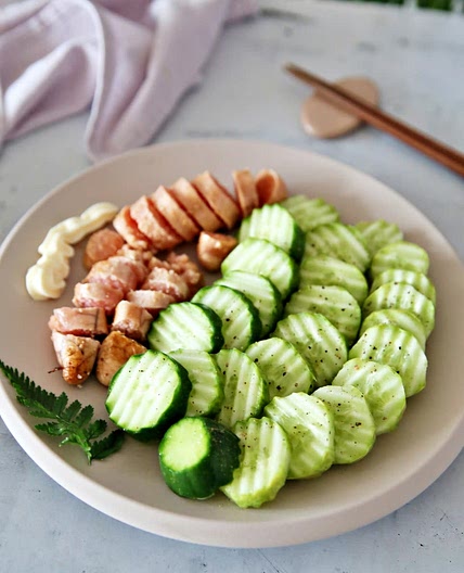 명란구이 만들기 오이 명란 버터구이