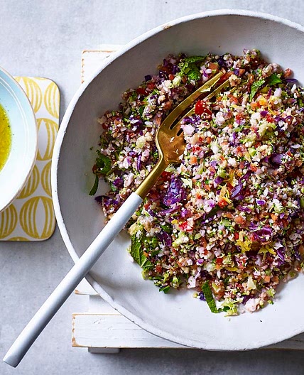 Rainbow vegetable ‘couscous’