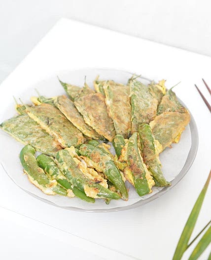 돼지고기 깻잎전 만드는법 고추전 함께 하기