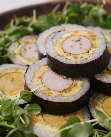아이들을 위한 초간단 소세지 김밥