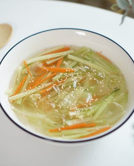 냉면육수활용 오이냉국 만드는법 여름음식으로 먹어요