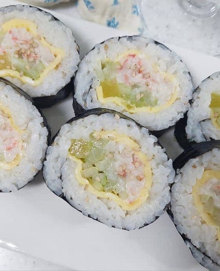 크래미오이김밥 레시피
