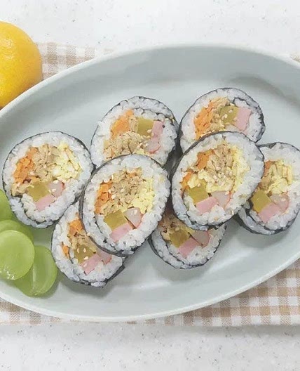 유부김밥 만들기 소풍 도시락 레시피