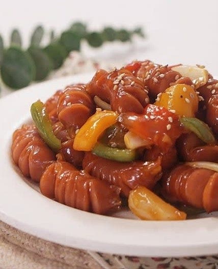 간단 술안주, 밥반찬으로 좋은 소세지 야채볶음 쏘야 레시피