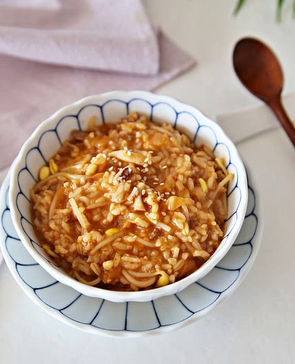 김치콩나물죽 대구 갱시기죽 만들기