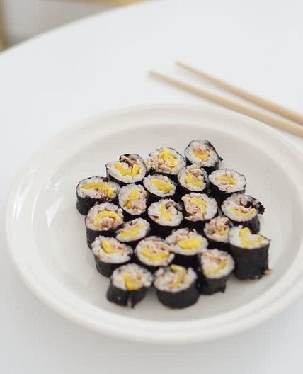 참치김밥 맛있게 싸는법 꼬마김밥 만들기로 해서 먹어요