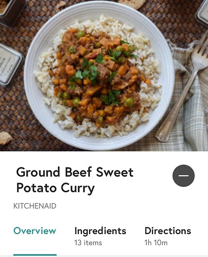 Ground Beef Sweet Potato Curry