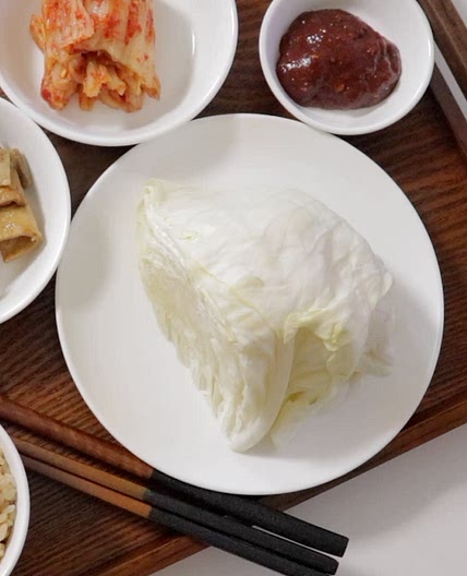 전자레인지 양배추찜 쌈