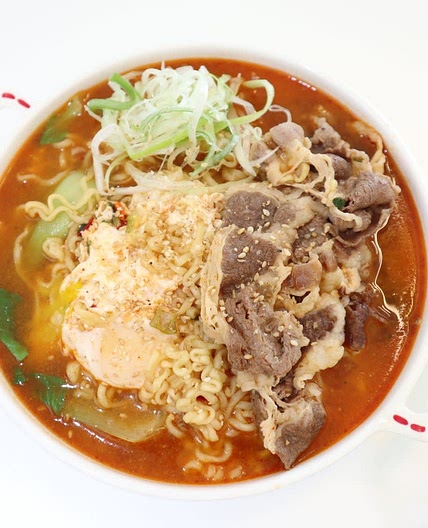 대패우삼겹 라면 끓이기