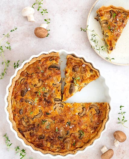 Mushroom & Bacon Quiche