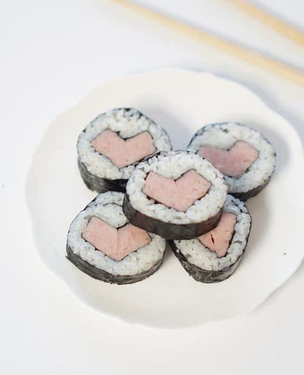 간단 스팸김밥 만드는법 하트김밥 이렇게 ~