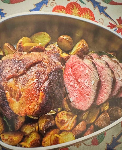 Seven Spice Lamb Leg with Lemon Potatoes 