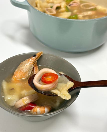 해물수제비