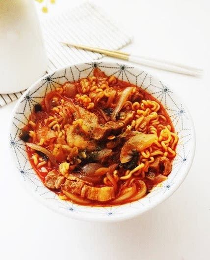 삼겹살라면 레시피