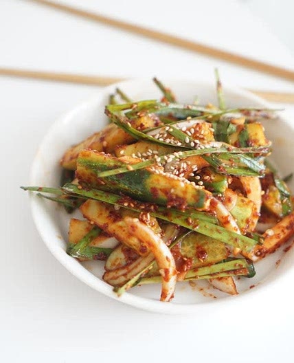 윤혜진 오이무침 만들기 매콤한게 더 맛있어요