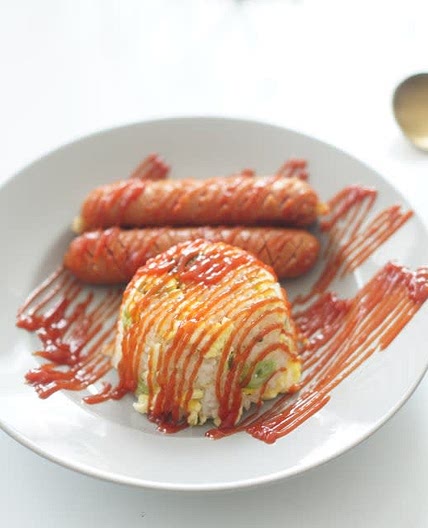 후랑크 소세지 요리 ~ 파 계란볶음밥 만들기로 활용하기
